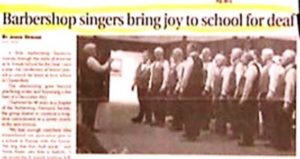 barbershop singers bring joy to school for deaf